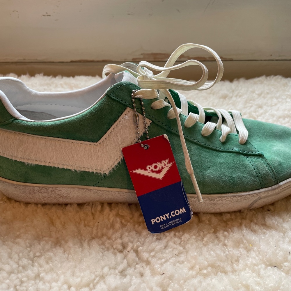 Pony Classic Pro Era Green Suede Size 9.5 Vintage Rare *with original tag